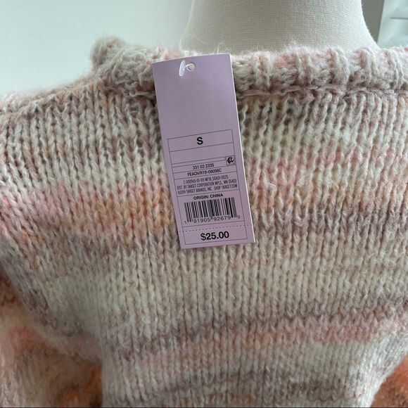𝅺NWT Wild Fable Peach Sweater - Picture 6 of 6